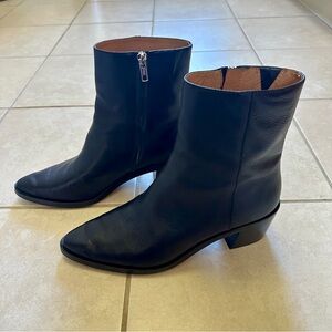 Madewell “Darcy” Ankle Boot in True Black